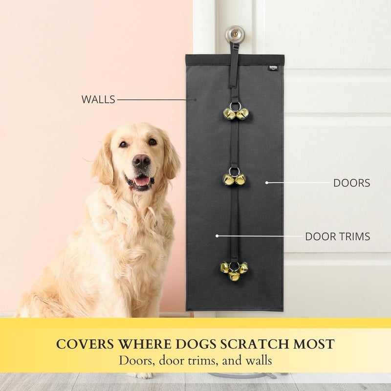 HeNdShe Anti-Scratch Dog Door Bell - Adjustable Puppy Potty Training Bells, Hanging Doorbell to Protect Doors & Trim - Image 3
